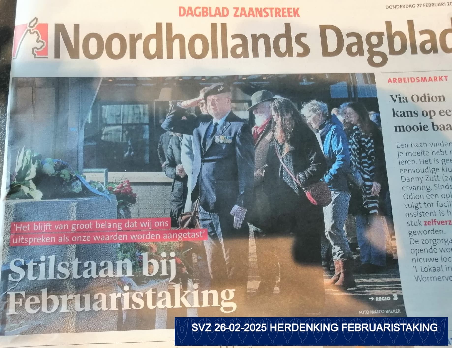 Herdenking Februaristaking 2025, foto 1