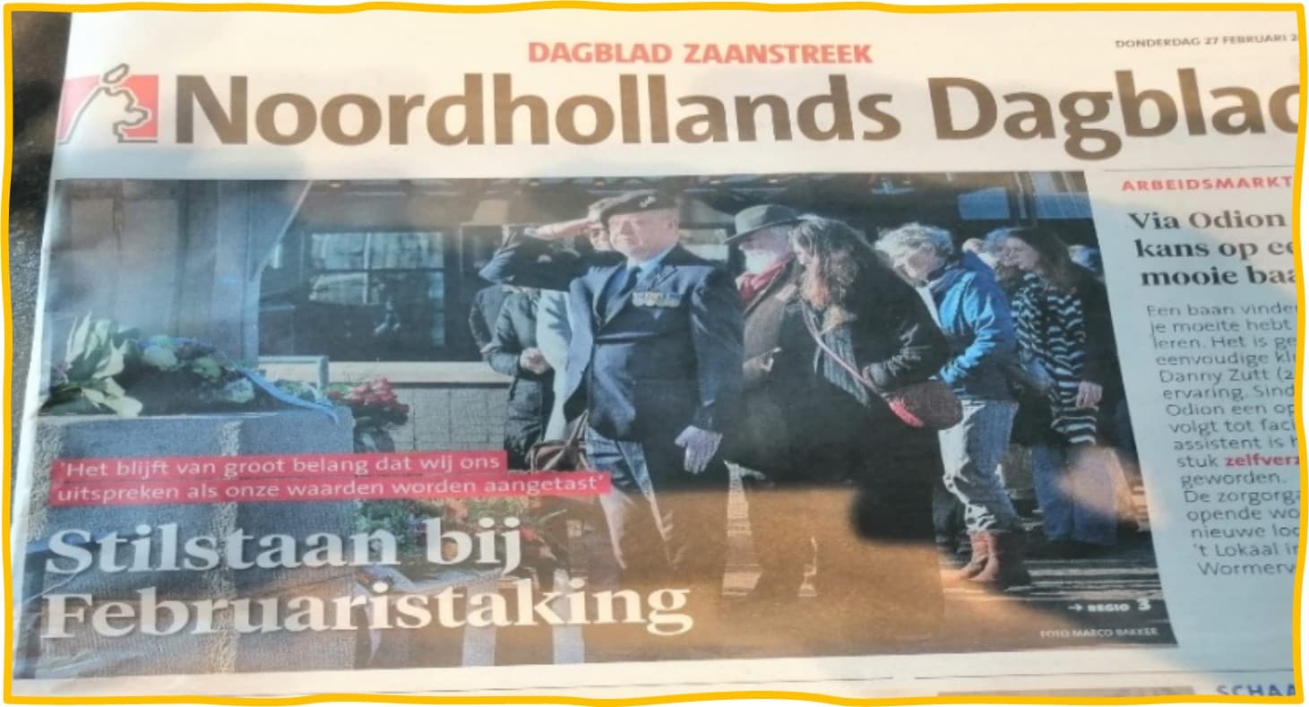 Krantenknipsel: Stilstaan bij februaristaking