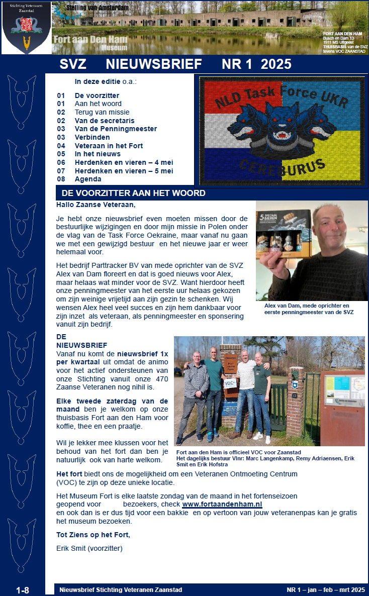 SVZ Nieuwsbrief nr 1 2025