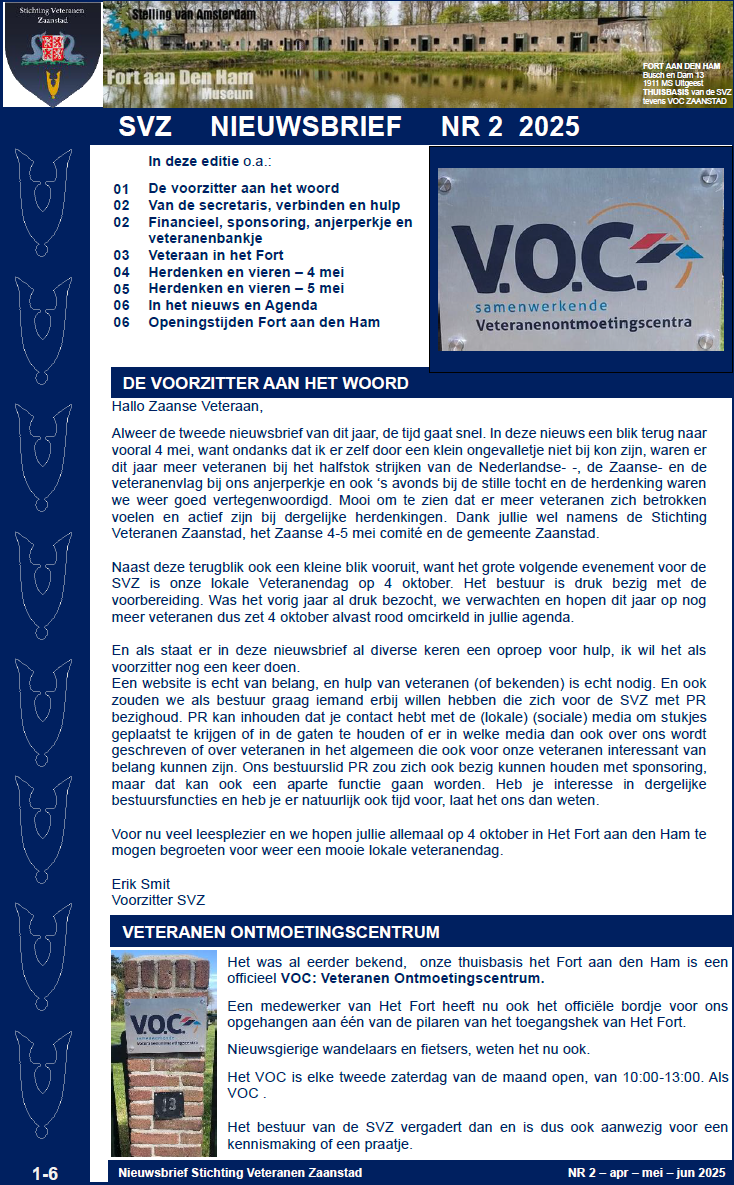 SVZ nieuwsbrief nr 2 2025